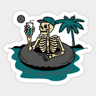 salt licked memories Sticker